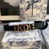 Ремень Dior с золотистой пряжкой