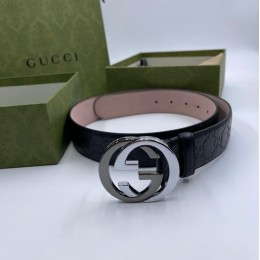Ремень Gucci с комбинированной пряжкой GG