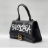 Сумка BALENCIAGA - Hourglass XS graffiti print tote