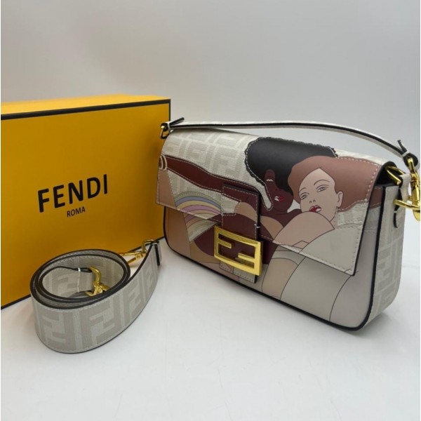 Сумка Fendi Baguette с узором