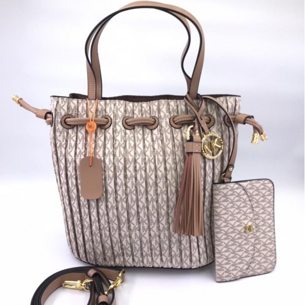 Плиссированная сумка-тоут Michael Kors Willa
